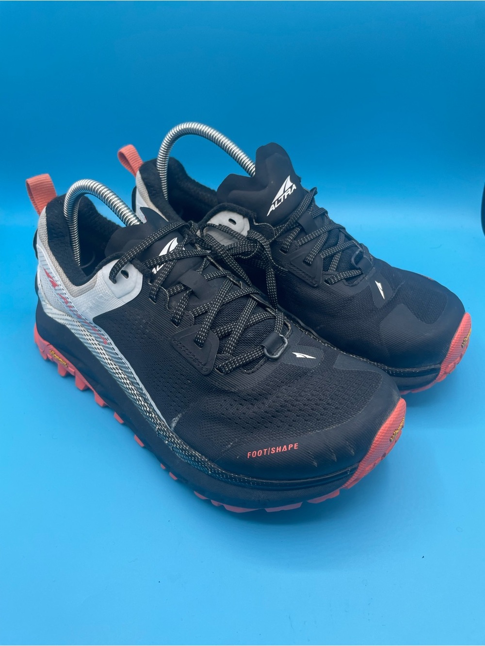 Altra Women's Black with Coral Accent Trail Running Shoes